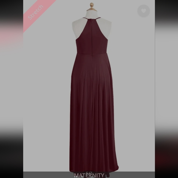 Azazie Annabelle maternity dress in cabernet - Picture 5 of 7